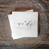 結婚のカクテルナプキシンプルンスエレガントスクリプト スタンダードカクテルナプキン