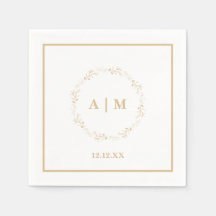 結婚のカクテルナプキン