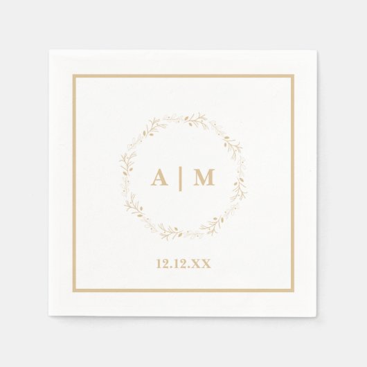 結婚のカクテルナプキン スタンダードカクテルナプキン (正面)