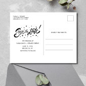 結婚のカジュアル写真予算の保存日 ポストカード