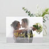 結婚のカスタマイズ可能なサンキューカード サンキューカード (スタンド正面)