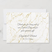 結婚のカスタマイズ可能なサンキューカード サンキューカード (裏面)