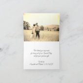 結婚のカスタマイズ可能なThank Youフラットカード サンキューカード (内部)