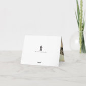 結婚のカスタマイズ可能なThank Youフラットカード サンキューカード (裏面)