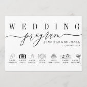 結婚のカスタムアイコンのタイムライン式計画 プログラム (正面)