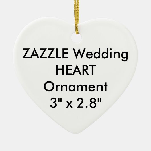 結婚のカスタムハートのオーナメント装飾 セラミックオーナメント (正面)
