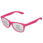 結婚のカスタムパーティーの色合いを好む – ピンク キッズサングラス (アングル)