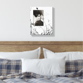 結婚のカスタムポートレート キャンバスプリント (インサイチュ (寝室))