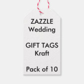 結婚のカスタムラベルKRAFT (10) ギフトタグ (正面)
