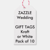 結婚のカスタムラベルWHITE (10) ギフトタグ (正面)