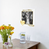 結婚のカスタム写真最高の日Everホイルプリント 箔ポスター (レイダウン (キッチン))