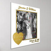 結婚のカスタム写真最高の日Everホイルプリント 箔ポスター (レイダウン)