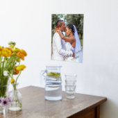 結婚のカスタム写真最高の日Everホイルプリント 箔ポスター (レイダウン (キッチン))