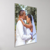 結婚のカスタム写真最高の日Everホイルプリント 箔ポスター (レイダウン)