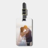 結婚のカスタム写真 ラゲッジタグ (正面縦)