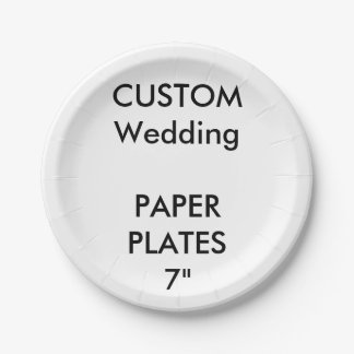 結婚のカスタム紙ケーキプレート7" ペーパープレート