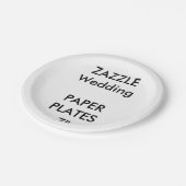 結婚のカスタム紙プレート7" ペーパープレート (アングル)