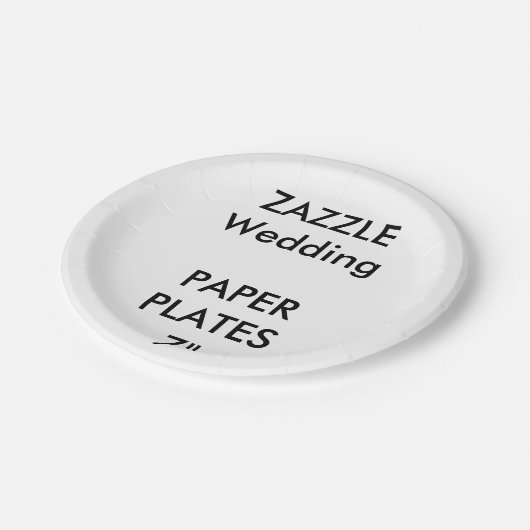 結婚のカスタム紙プレート7" ペーパープレート (アングル)