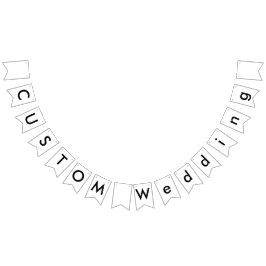 結婚のカスタムBuntingバナー – アゲハチョウ バンティングフラッグ