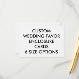 結婚のカスタムFAVOR ENCLOSURE CARD - LINEN エンクロージャーカード