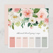 結婚のカラーインスピレーションパレットカード 招待状 (正面/裏面)