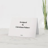 結婚のカード – お客様の大きな日のおめでとう カード (裏面)