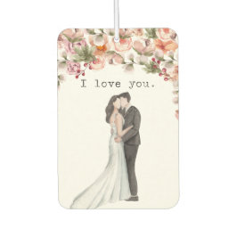 結婚のギフト愛する美しいフローラありがとう カーエアーフレッシュナー