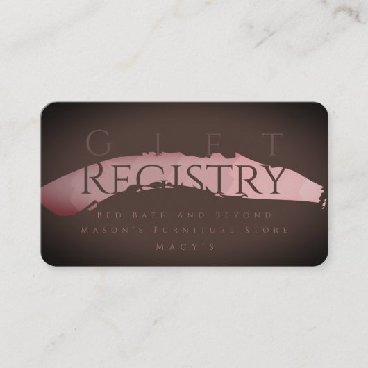 結婚のギフト登録チョコレートサンギリア エンクロージャーカード (正面)