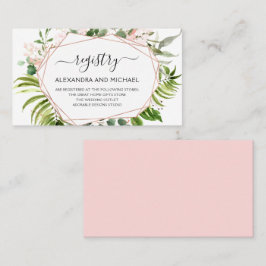 結婚のギフト登録原典ユーカリ緑 名刺