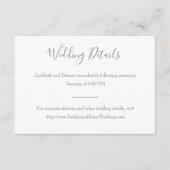 結婚のクラシック詳細 エンクロージャーカード (正面)