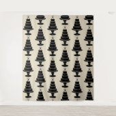 結婚のケーキの背景 タペストリー (正面)