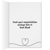 結婚のケーキカード – シルエット (内側 (右))