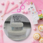 結婚のケーキクローズアップ紙プレート ペーパープレート (パーティー)