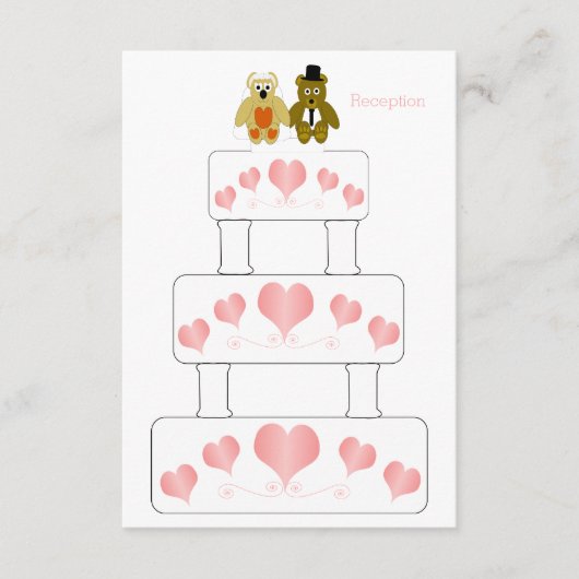 結婚のケーキデザイン披露宴 エンクロージャーカード (正面)