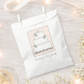 結婚のケーキ披露宴バッグ フェイバーバッグ (クリップ留めされた状態)