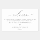 結婚のゲストウェルカムバッグラベル 長方形シール (正面)