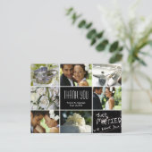 結婚のコラージュありがとうはがき ポストカード (スタンド正面)