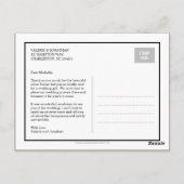 結婚のコラージュありがとうはがき ポストカード (裏面)