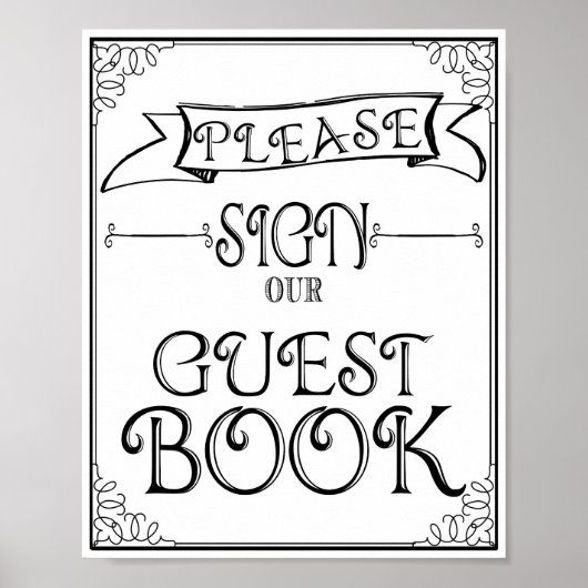 結婚のサインお願い ポスター (正面)