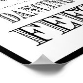 結婚のサインここでは踊り足 ポスター (角)