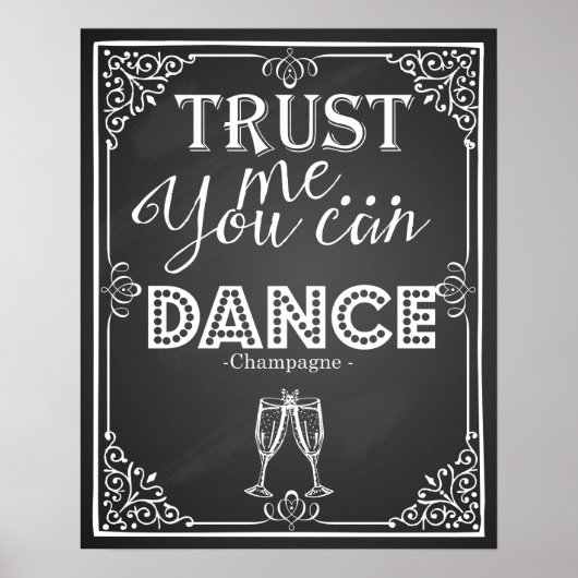 結婚のサインは私を信じてダンス・シャンパン ポスター (正面)