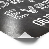 結婚のサインシャルボードスタイル最高のデイエバー フォトプリント (角)