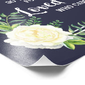 結婚のサインハートにサインしてフローラバラ フォトプリント            (角)