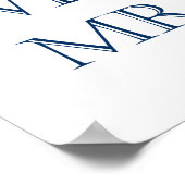 結婚のサイン航海のメッセージおもしろい ポスター (角)