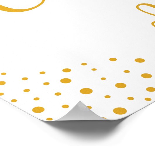 結婚のサイン – キャンディバー結婚紙吹雪のサイン ポスター (角)