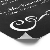 結婚のサイン – シグネチャーカクテルシャルボードサイン ポスター (角)