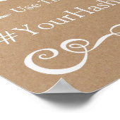 結婚のサイン – ハシュタ素朴グのサイン ポスター (角)