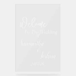 結婚のサイン – フォントのみ アクリルサイン