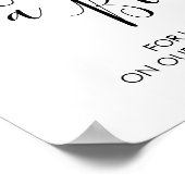 結婚のサイン – ボトルのメッセージ緑のサイン ポスター (角)