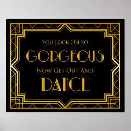 結婚のサイン – Dance Floor Gatsby結婚's Sign ポスター